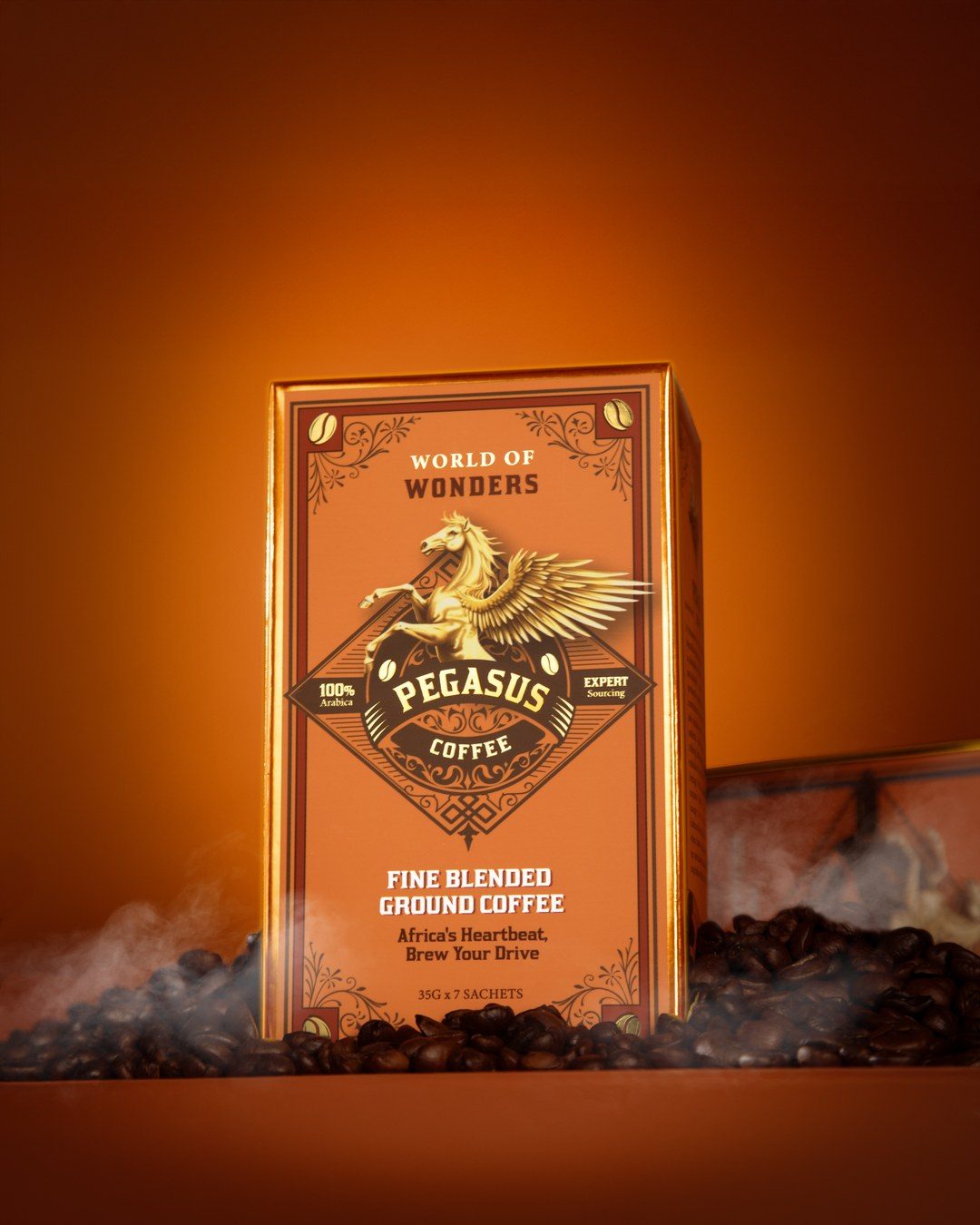 Pegasus Coffee World of Wonders packaging design by NaVi Marketing