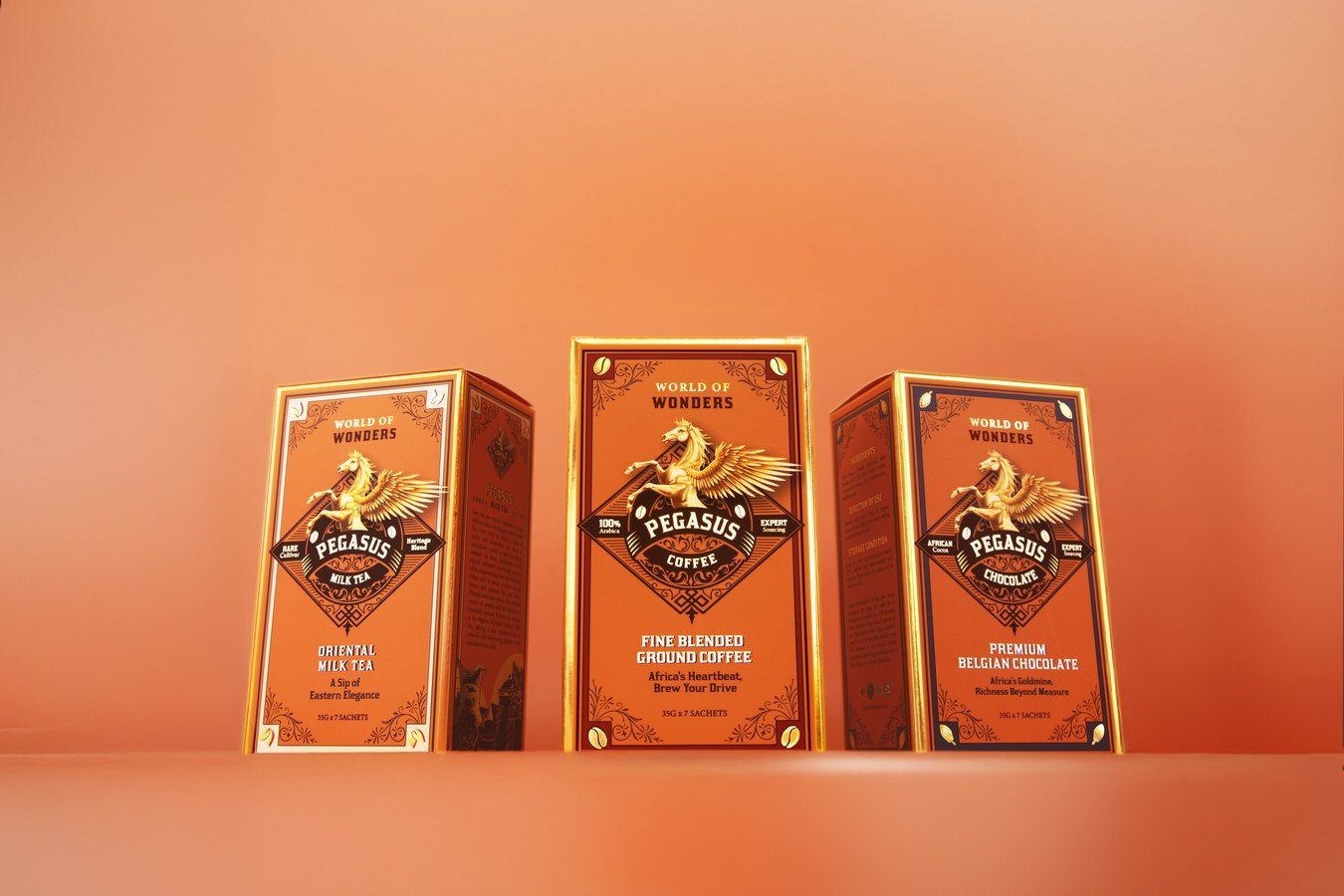 Pegasus World of Wonders product range poster by NaVi Marketing